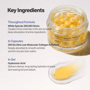 Korean Sbect Facial Skin Care Set for Women Collagen Silk Peptide Ampoule Boosting Cream Serum Retinol Capsule Moisturizing Revitalizing Brighten
