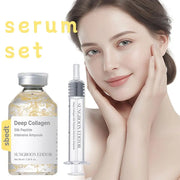 Korean Sbect Facial Skin Care Set for Women Collagen Silk Peptide Ampoule Boosting Cream Serum Retinol Capsule Moisturizing Revitalizing Brighten